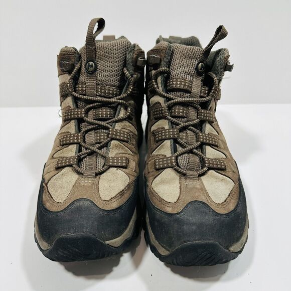 Merrell Pandora Waterproof Mid Omni-Fit Hiking Brown Boots Women Size 7 - Picture 3 of 8